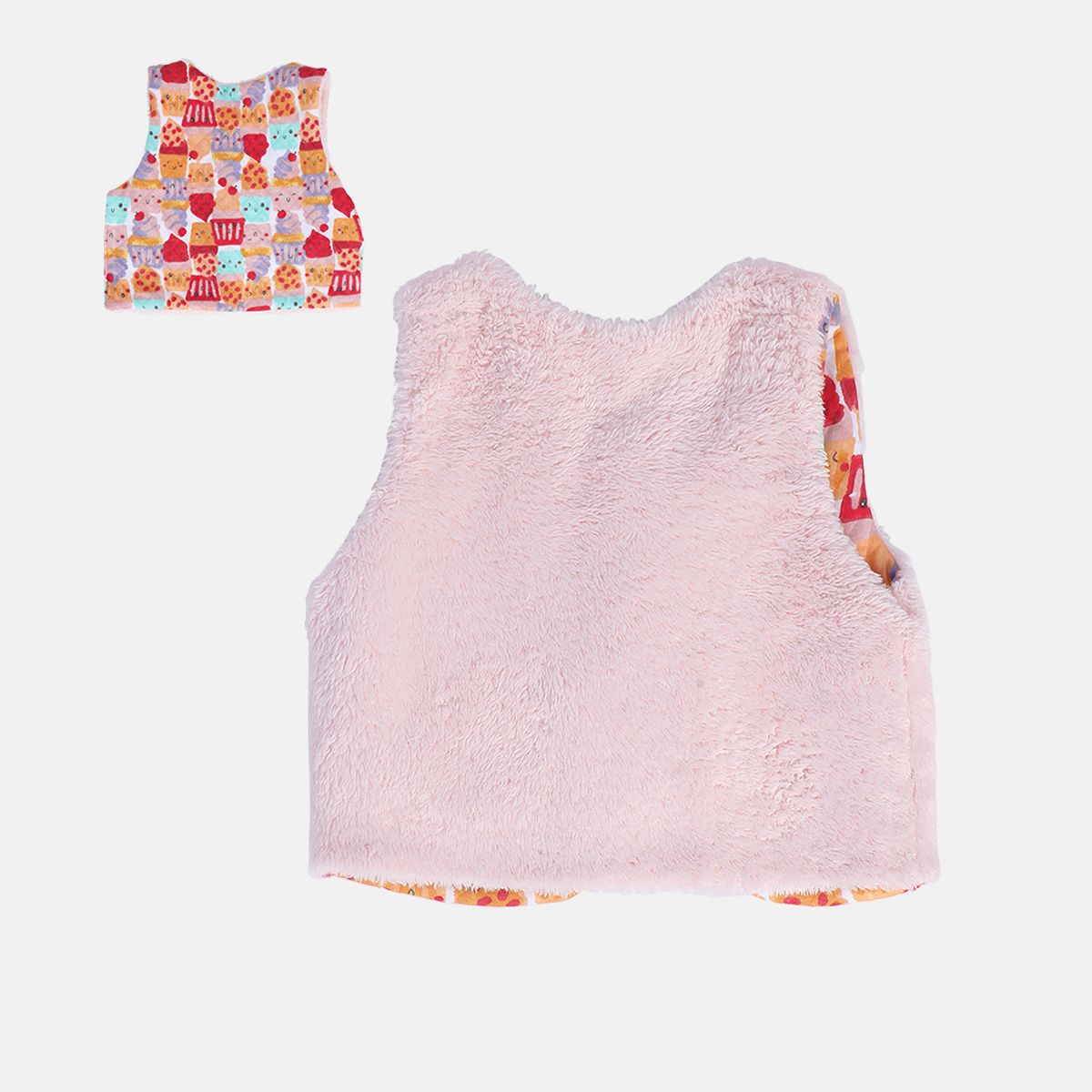 Girls Pink Pack Of 1 Gilet