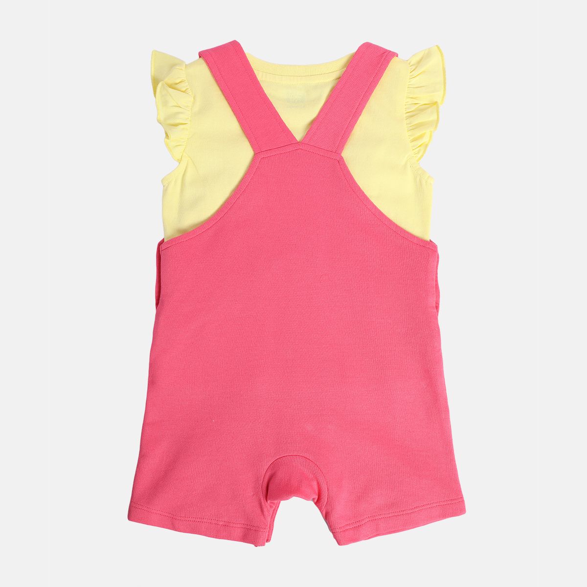 Girls Multicolor Pack Of 2 Dungaree Set