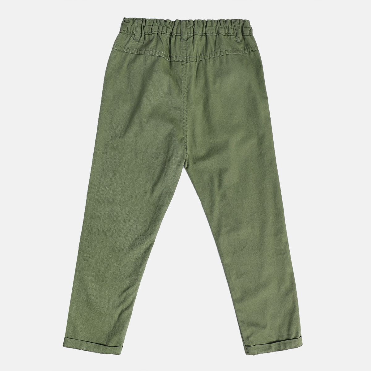 Boys Green Woven Pant