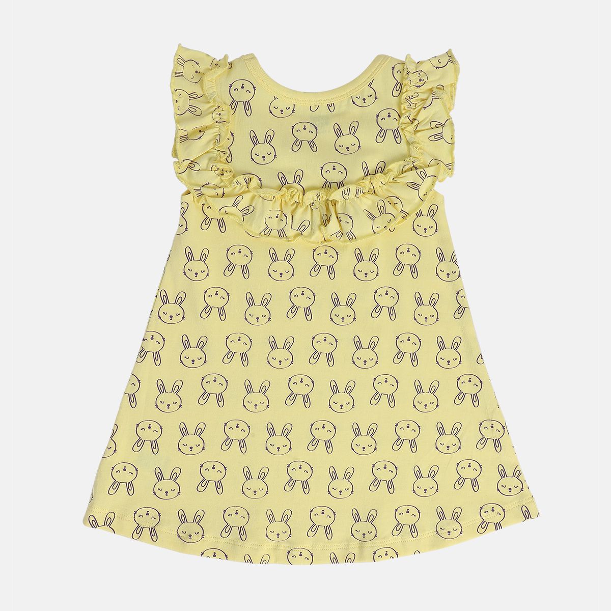 Girls Yellow Pack Of 1 Dress