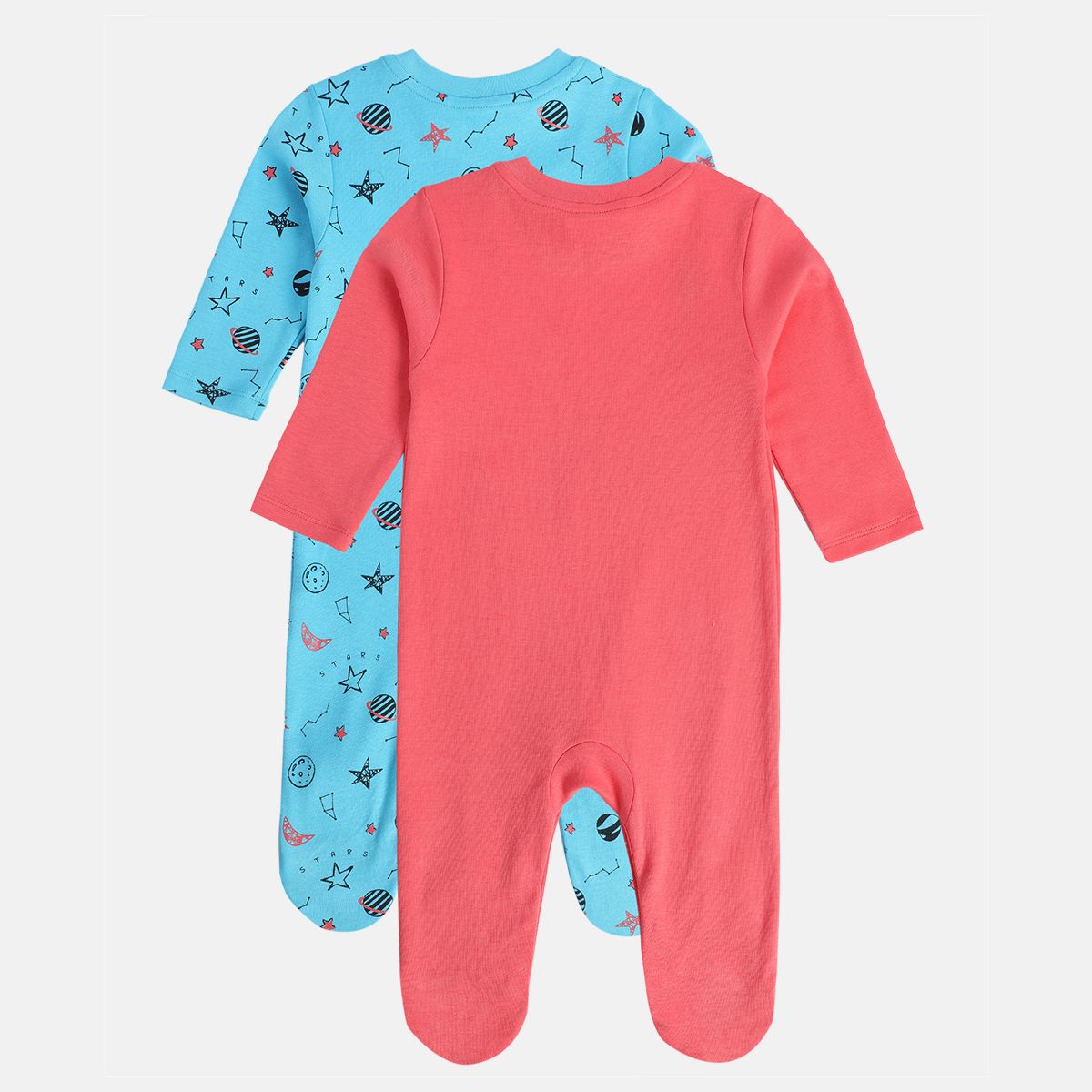 Boys Multicolor Pack Of 2 Sleep Suit