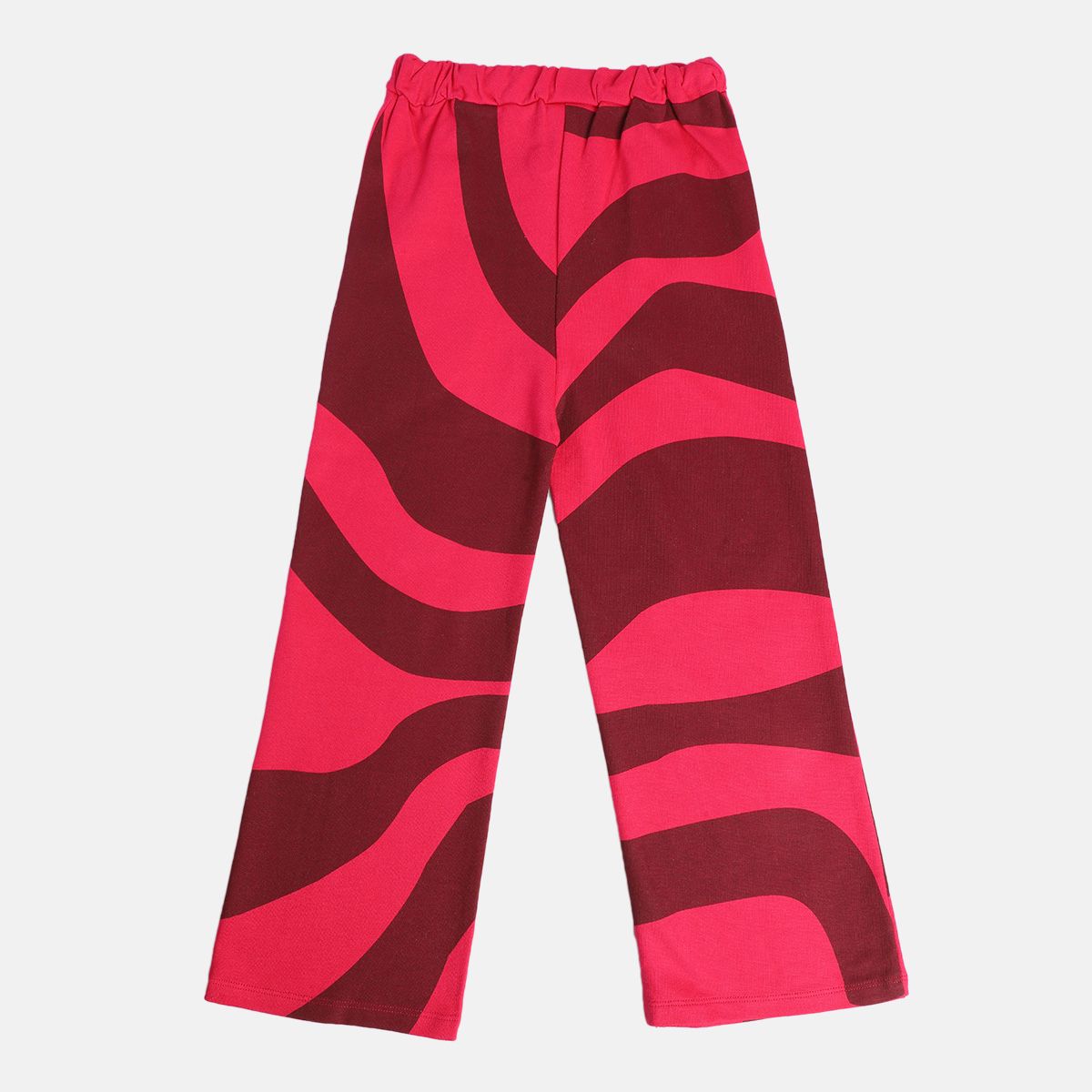 Girls Maroon Woven Pant