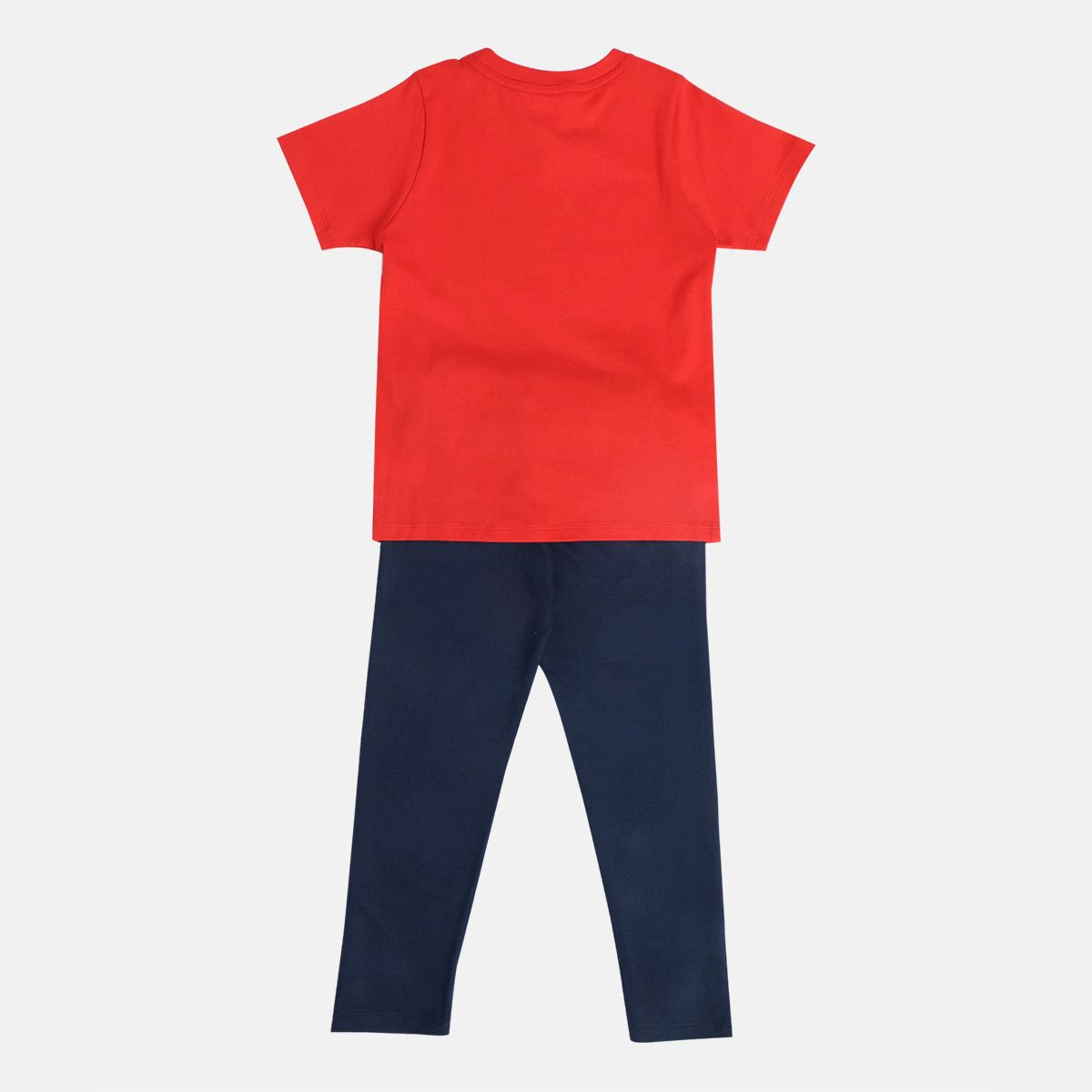 Boys Red/Blue T-Shirt And Bottom Set