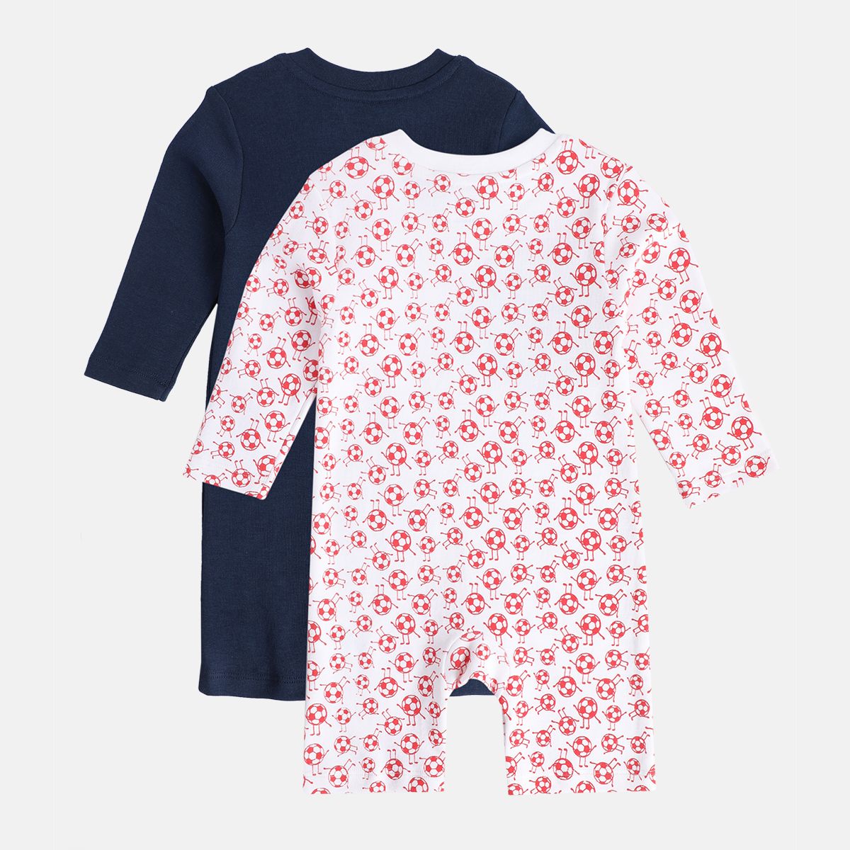 Boys Multicolor Pack Of 2 Romper