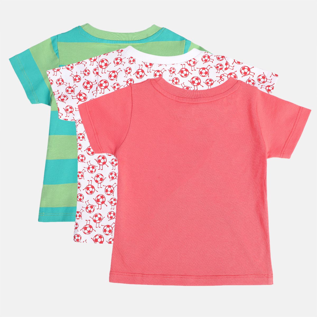 Boys Multicolor Pack Of 3 T-Shirt