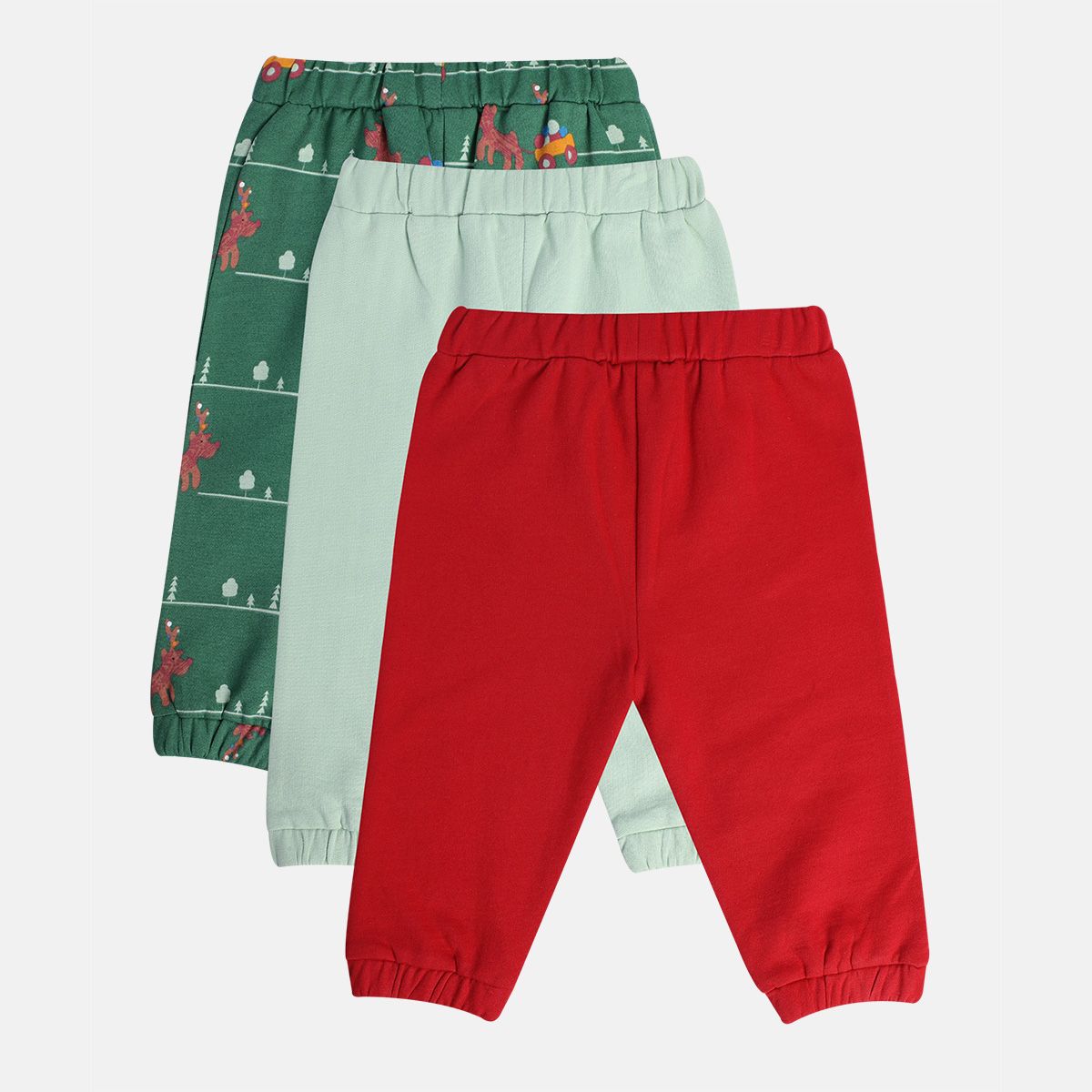 Boys Multicolor Pack Of 3 Knit Bottom