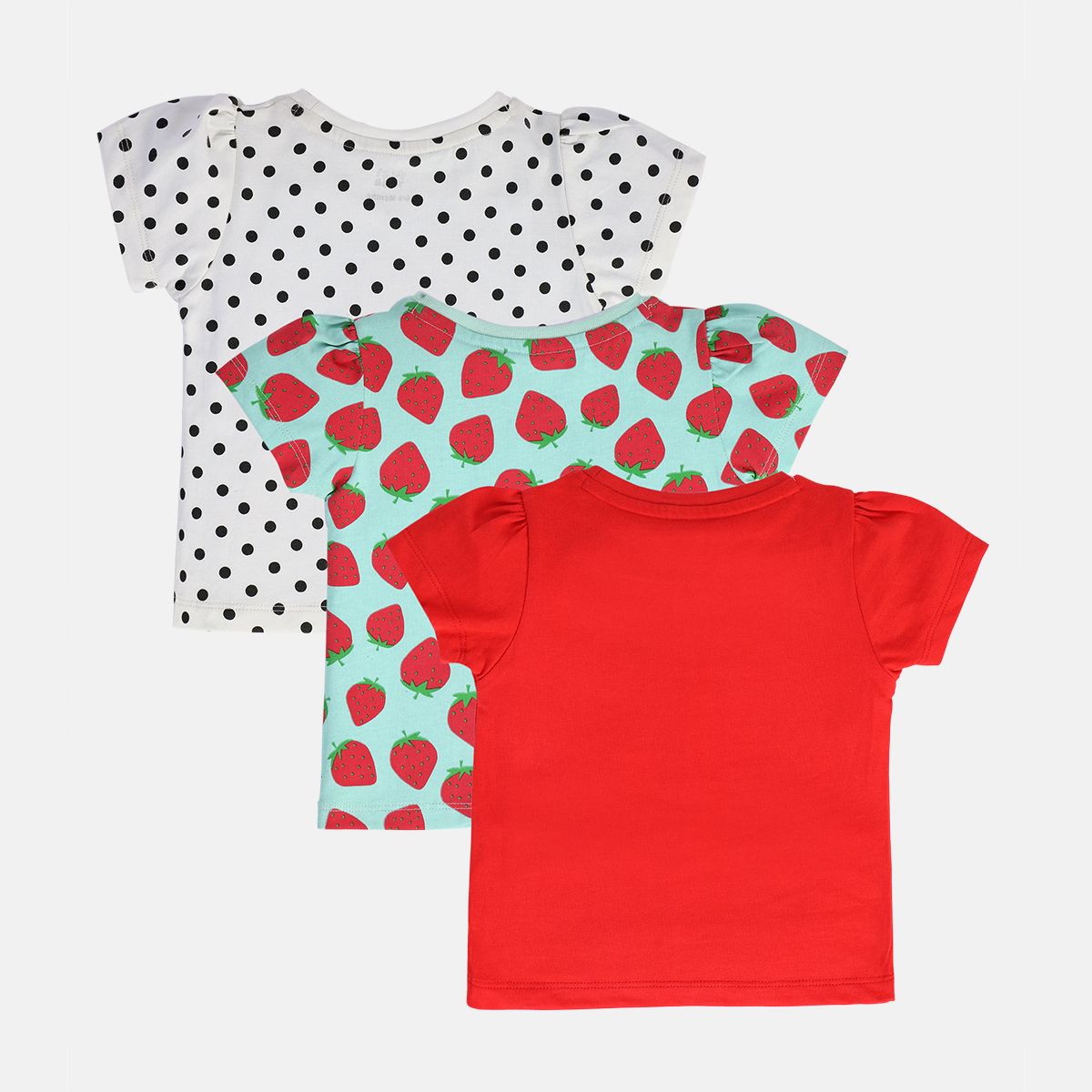 Girls Multicolor Pack Of 3 Knit Top