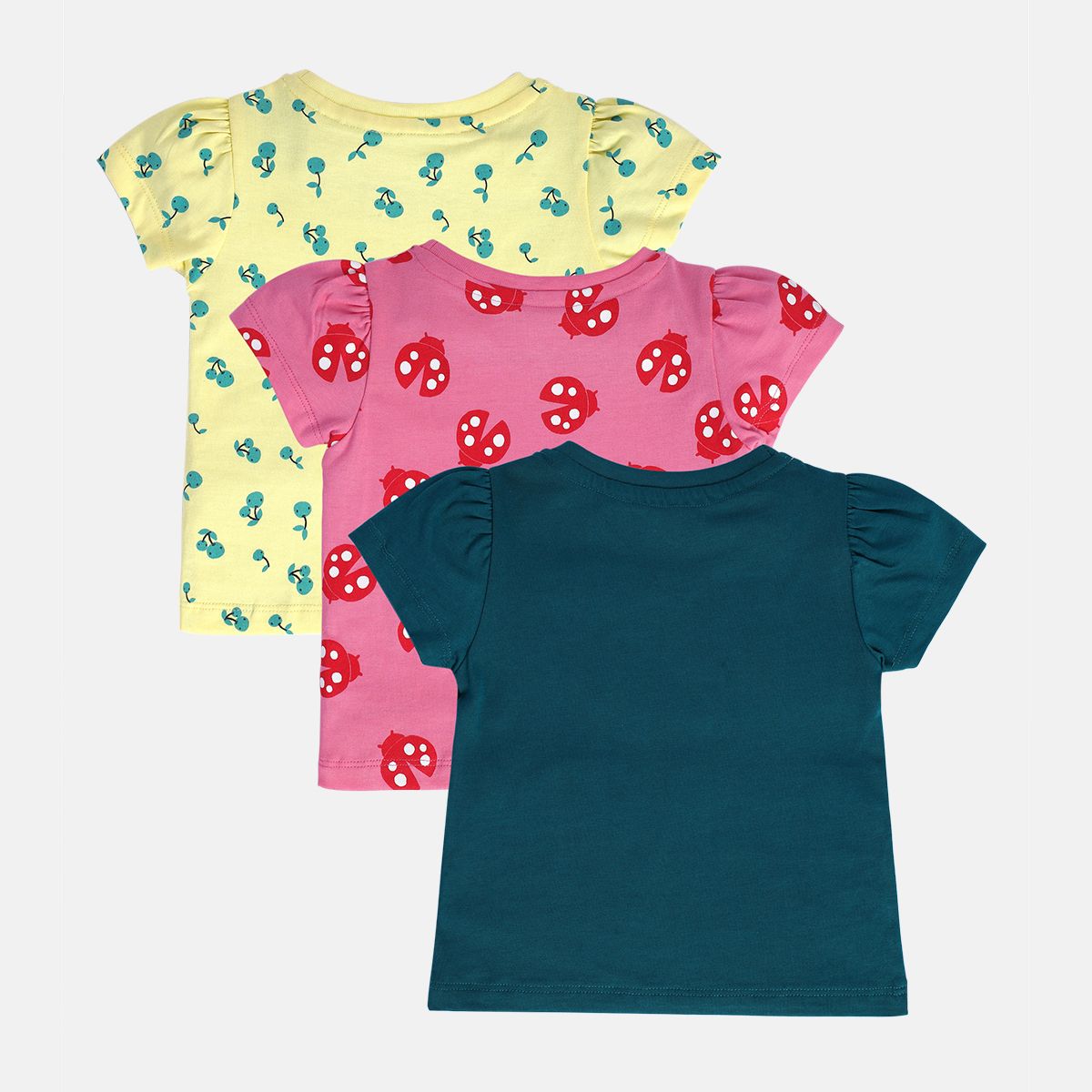 Girls Multicolor Pack Of 3 Knit Top