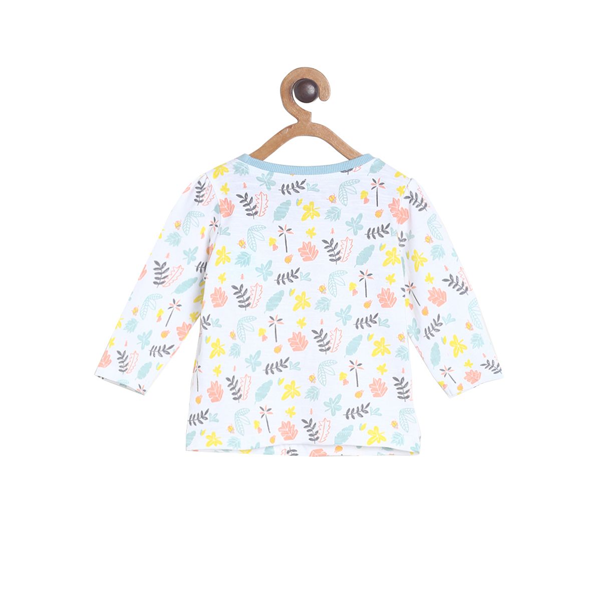 Pack of 2 top and bottom set - white & sky blue for 0-3 Months