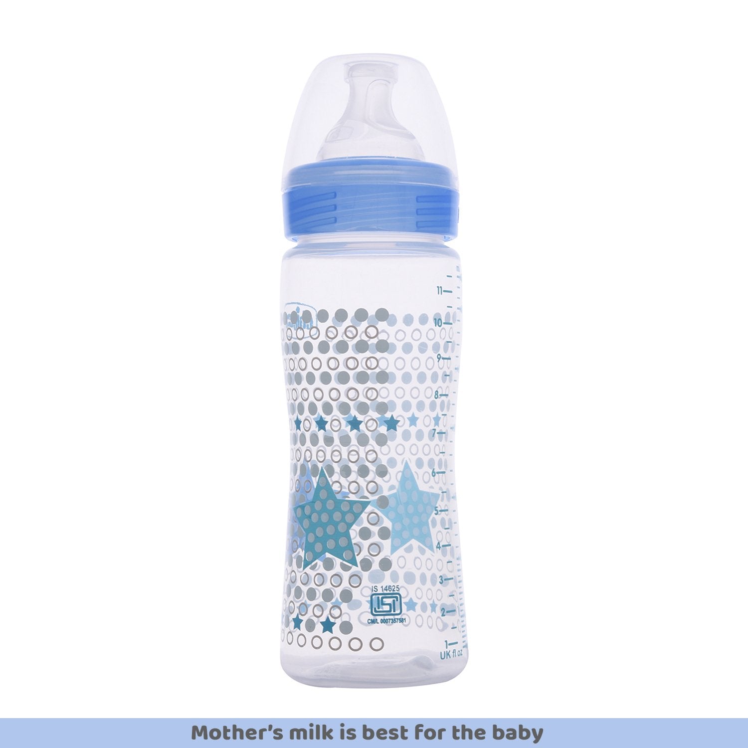 WellBeing Feeding Bottle (330ml Fast) (Blue)