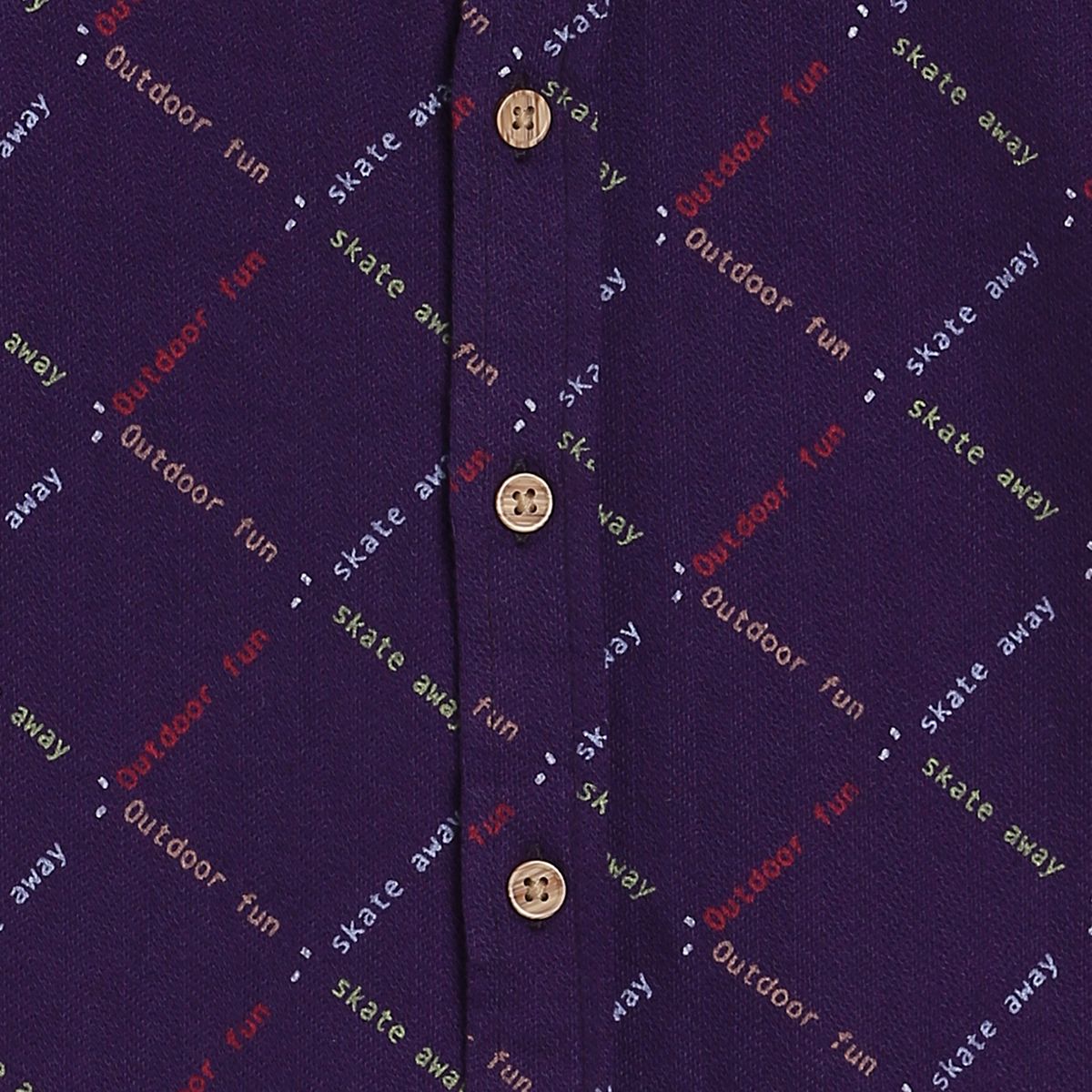 Boys Purple Pack Of 1 Shirt