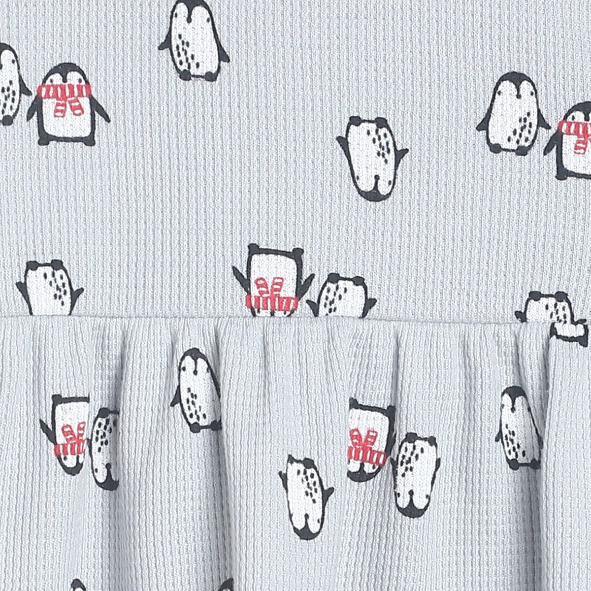 Pack of 1 knit dress - grey for 0-3 Months