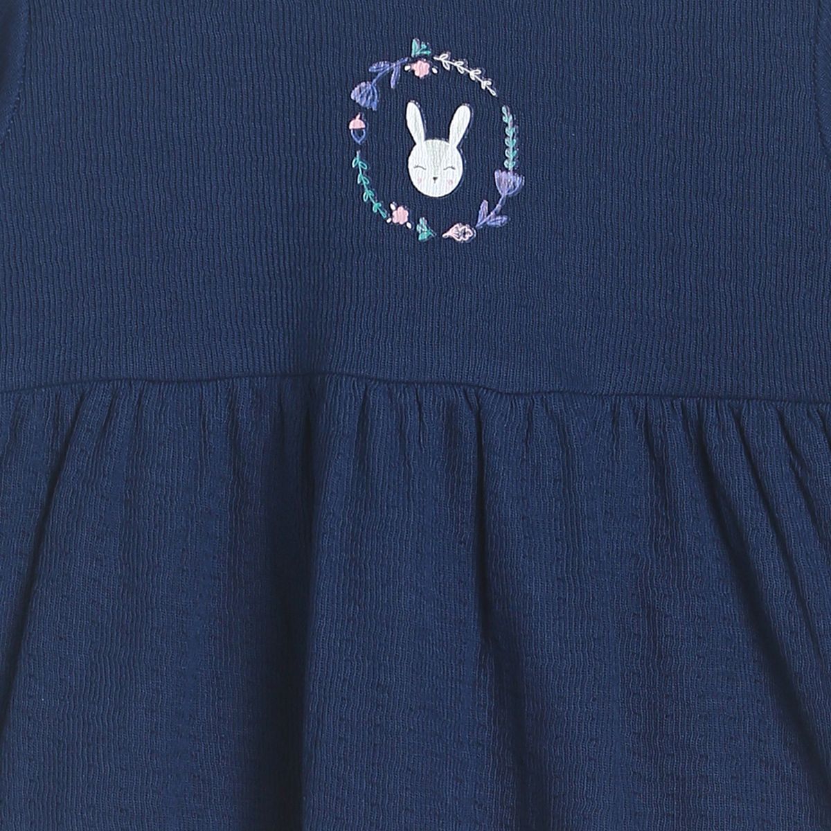 Pack of 1 knit dress - navy for 0-3 Months