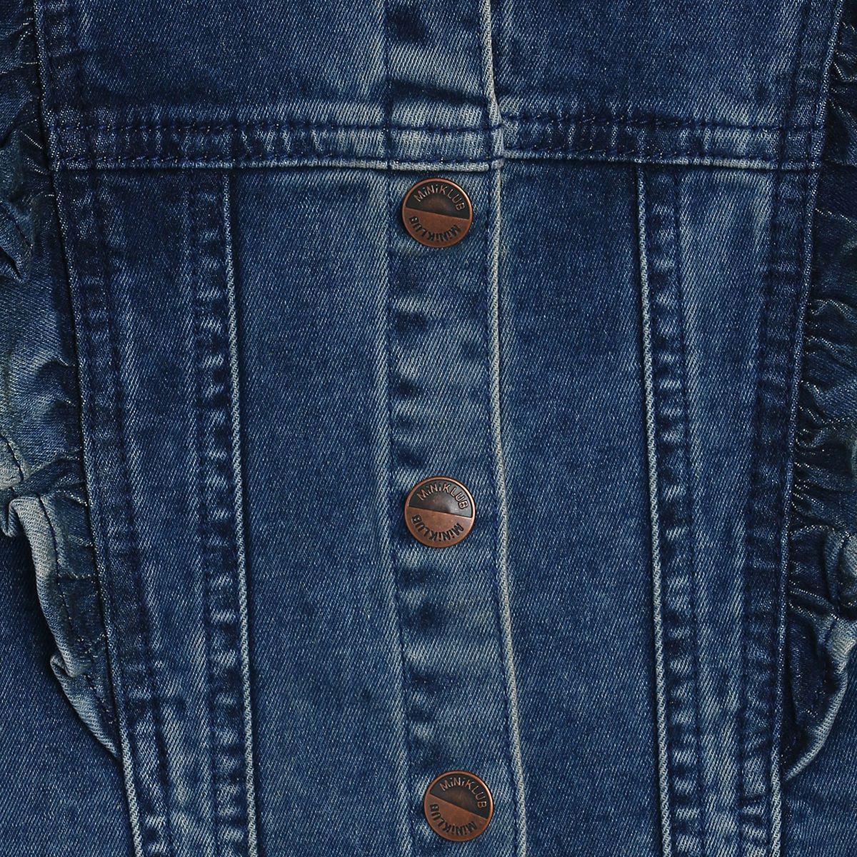 Girls Mid Blue Pack Of 1 Jacket