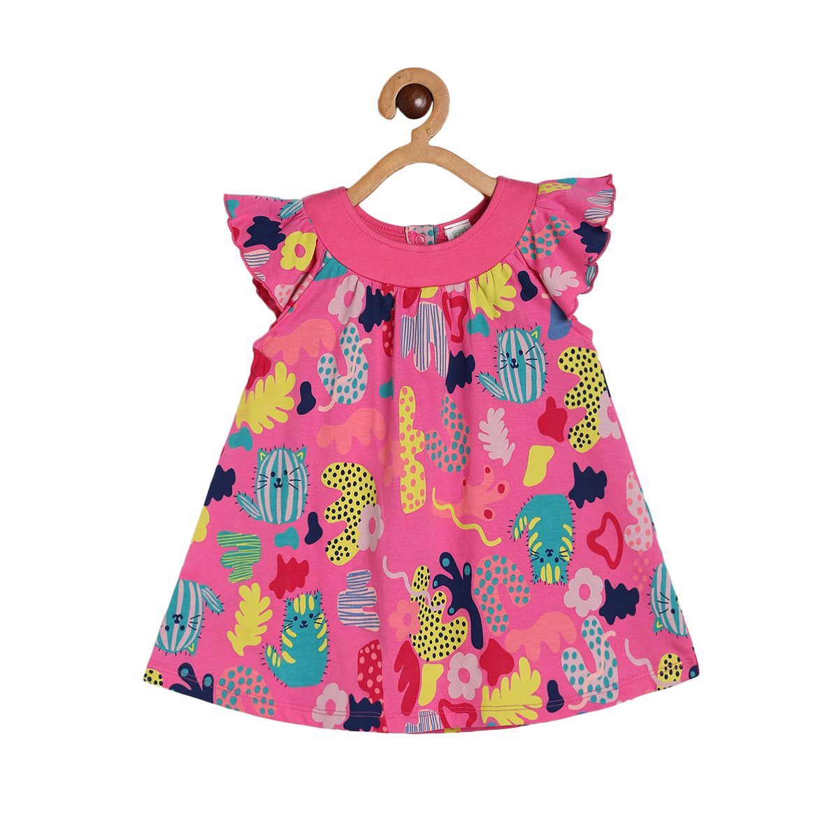 Girls Hot Pink Pack Of 2 Dress