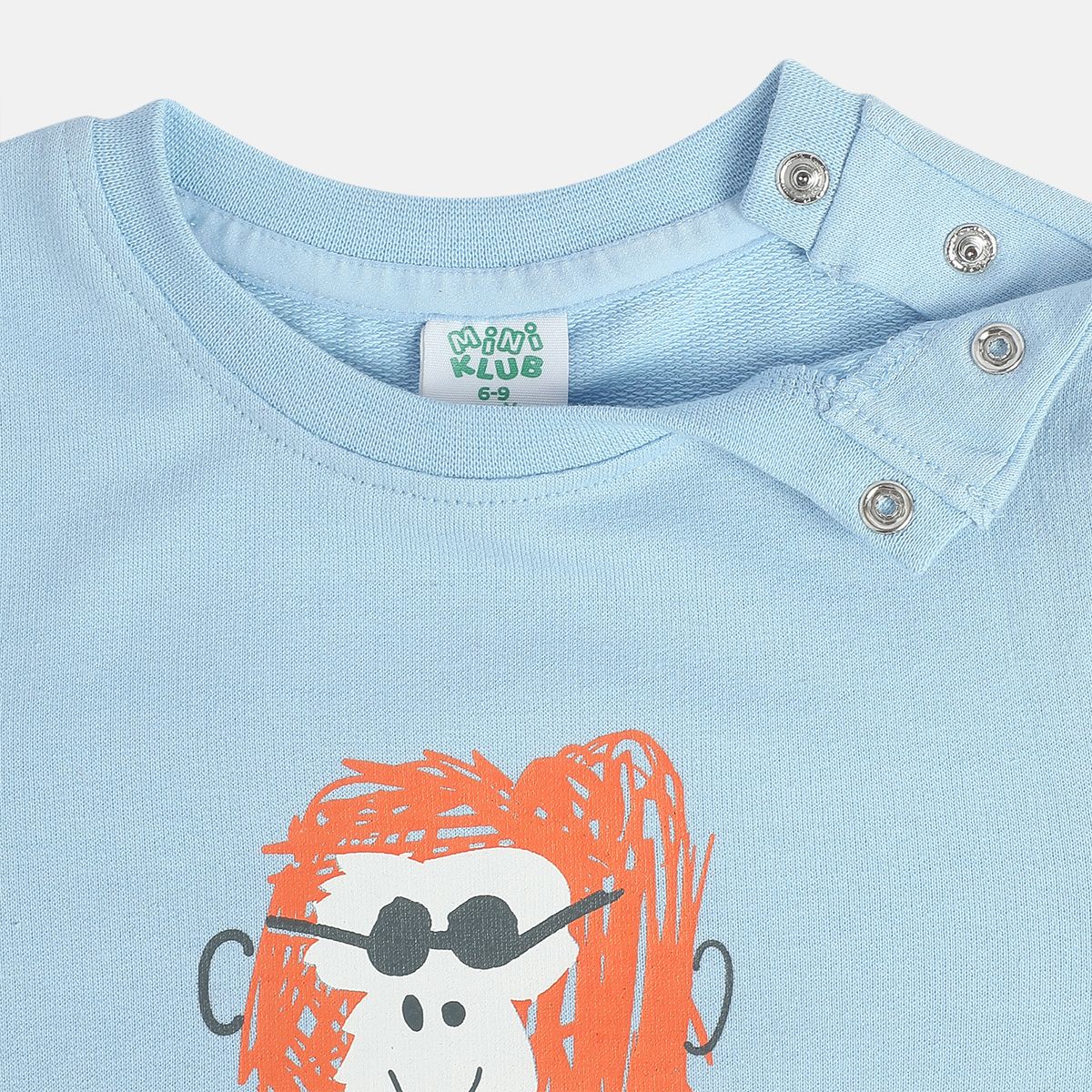 Boys Cotton Full Sleeves Typography Printed Sweatshirt - Blue