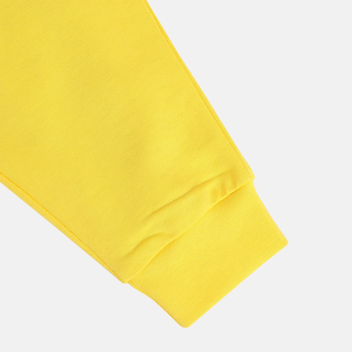 Girls Cotton Solid Joggers - Yellow