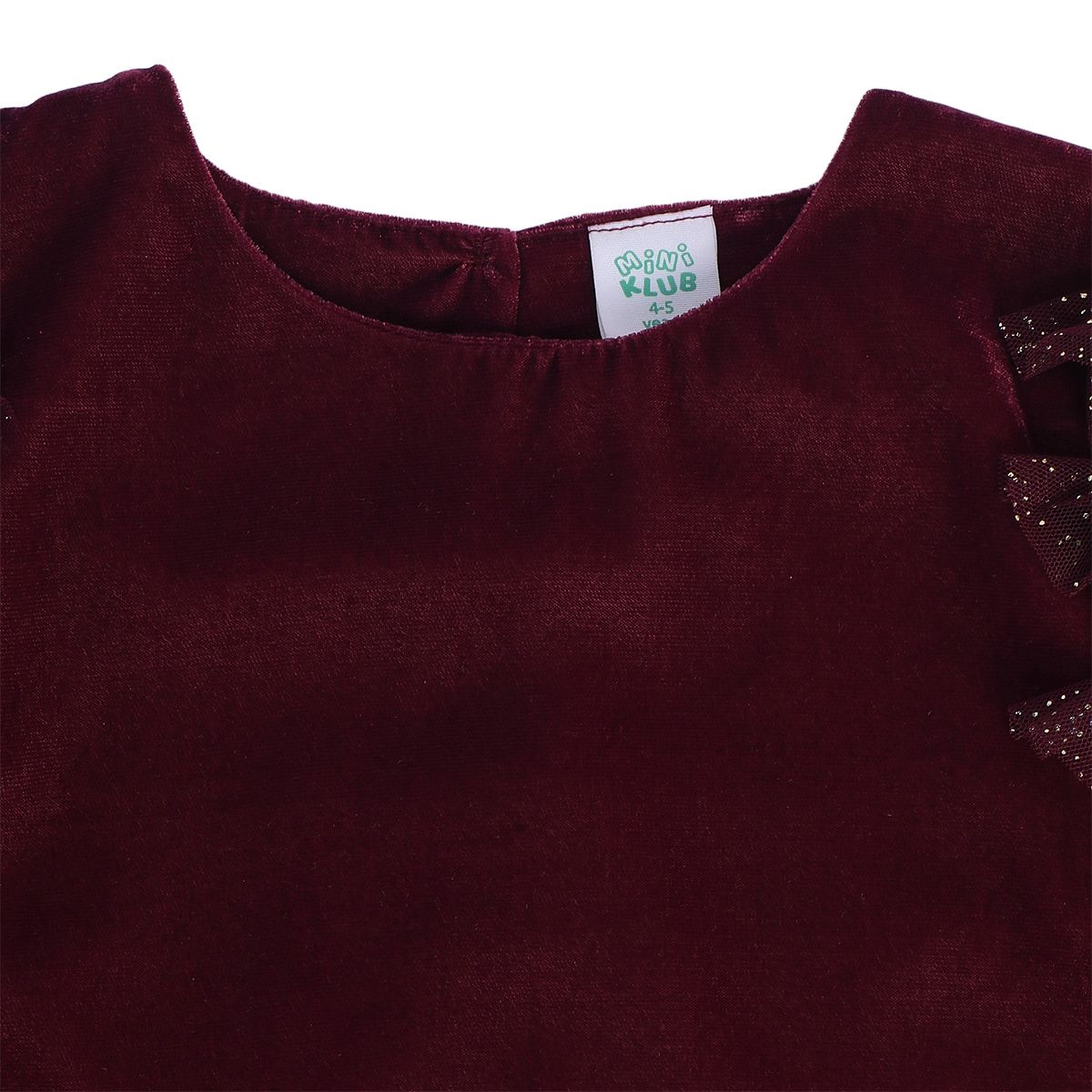 Girls Maroon Pack Of 1 Dress