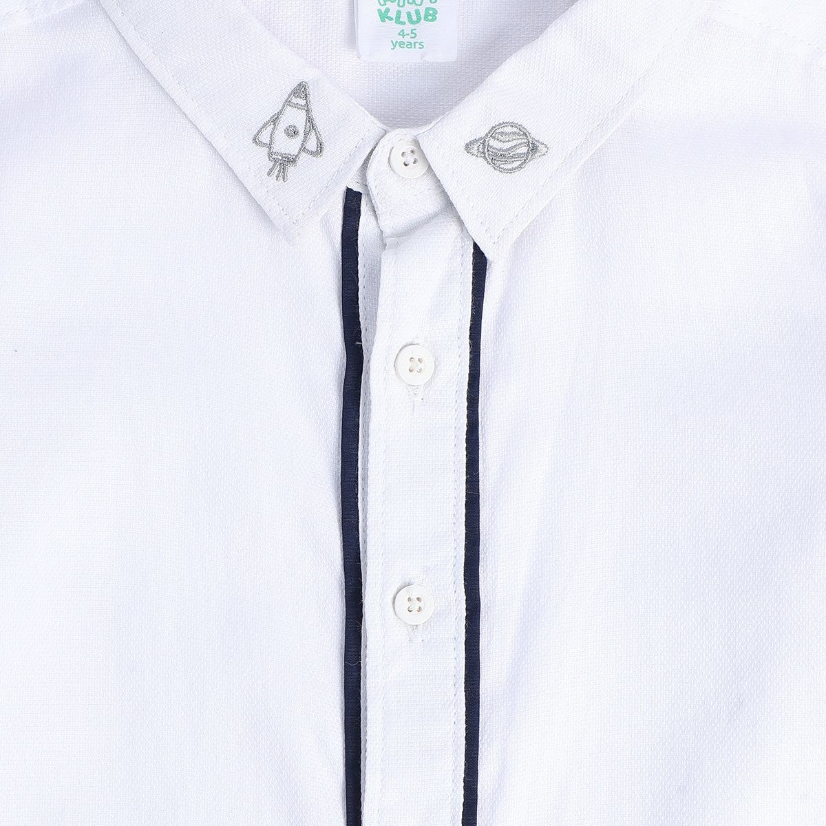 Boys White Pack Of 1 Shirt