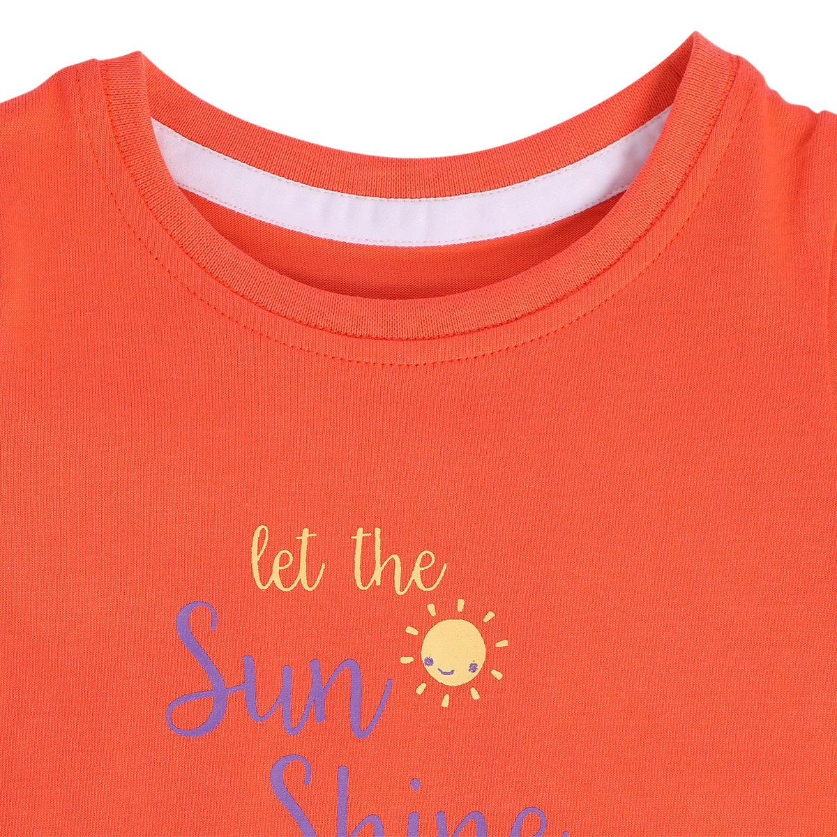 Girls Orange Pack Of 1 Knit Top