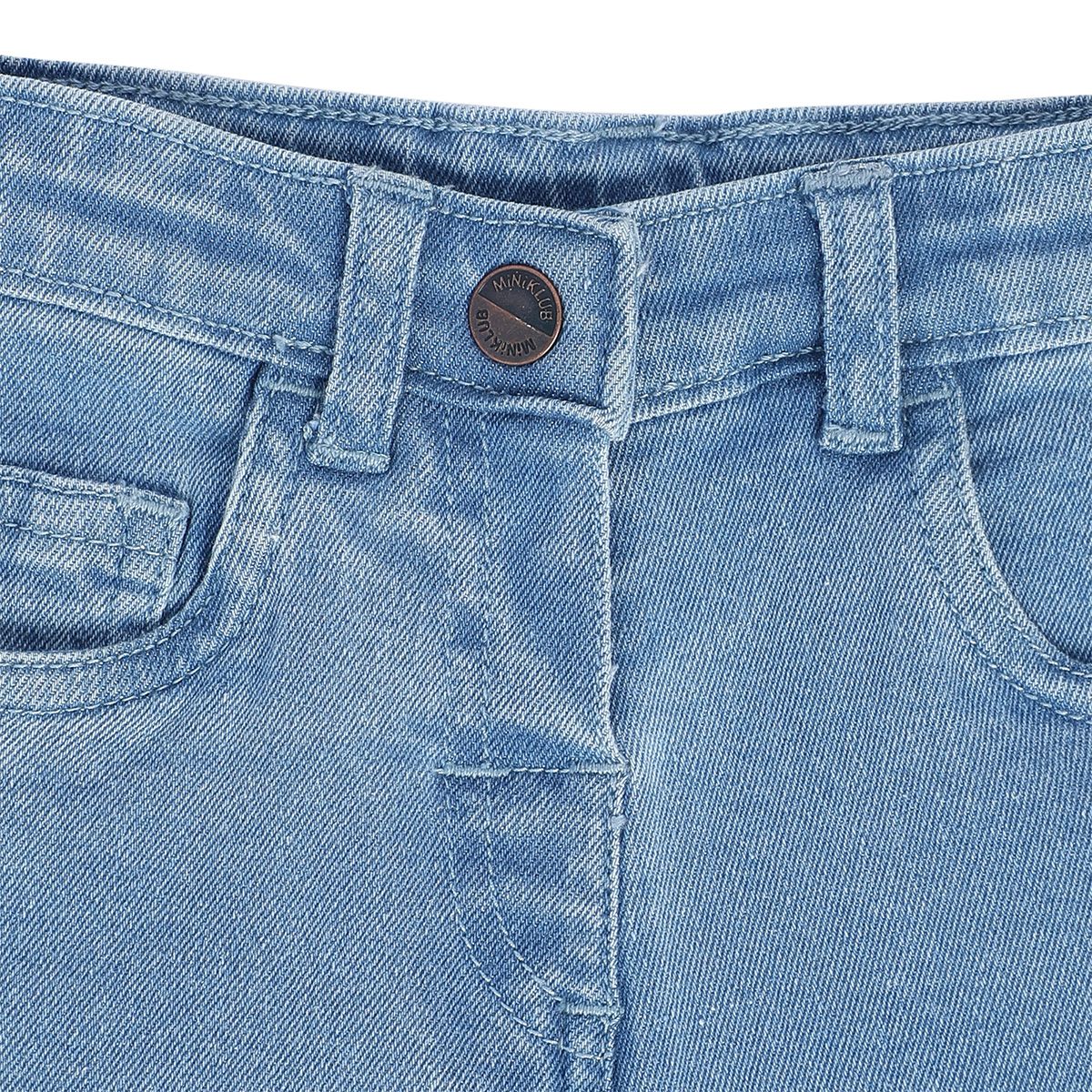 Girls Blue Pack Of 1 Denim Pant