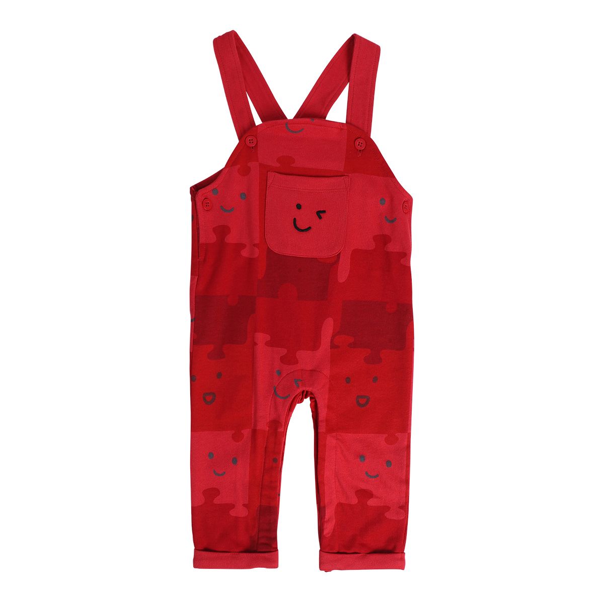Boys Multicolor Pack Of 2 Dungaree Set