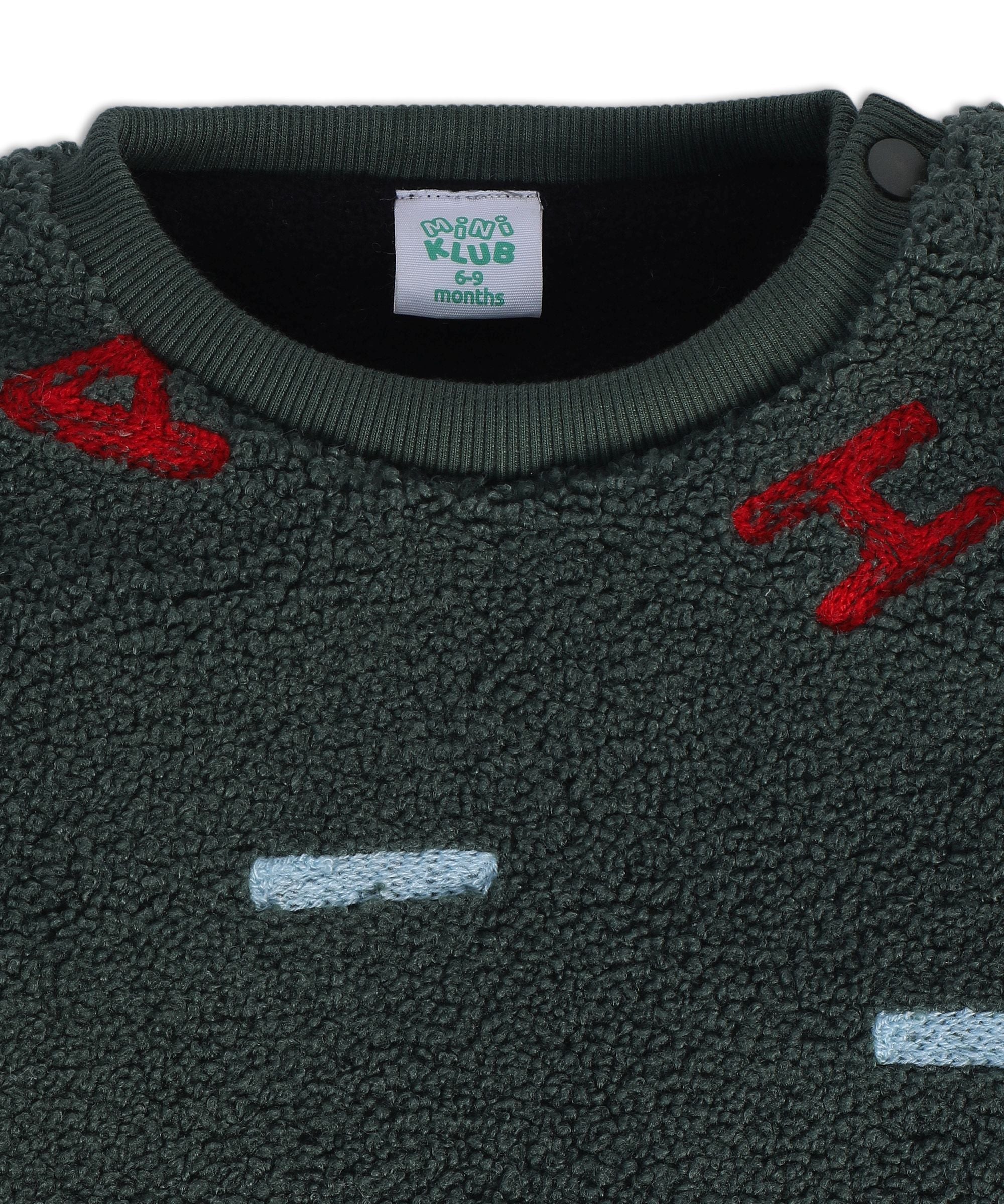 Boys Green Pack Of 1 Sweat Shirt