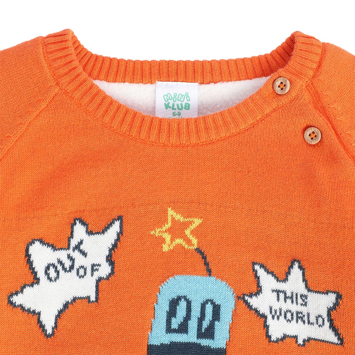 Boys Orange Pack Of 1 Sweater