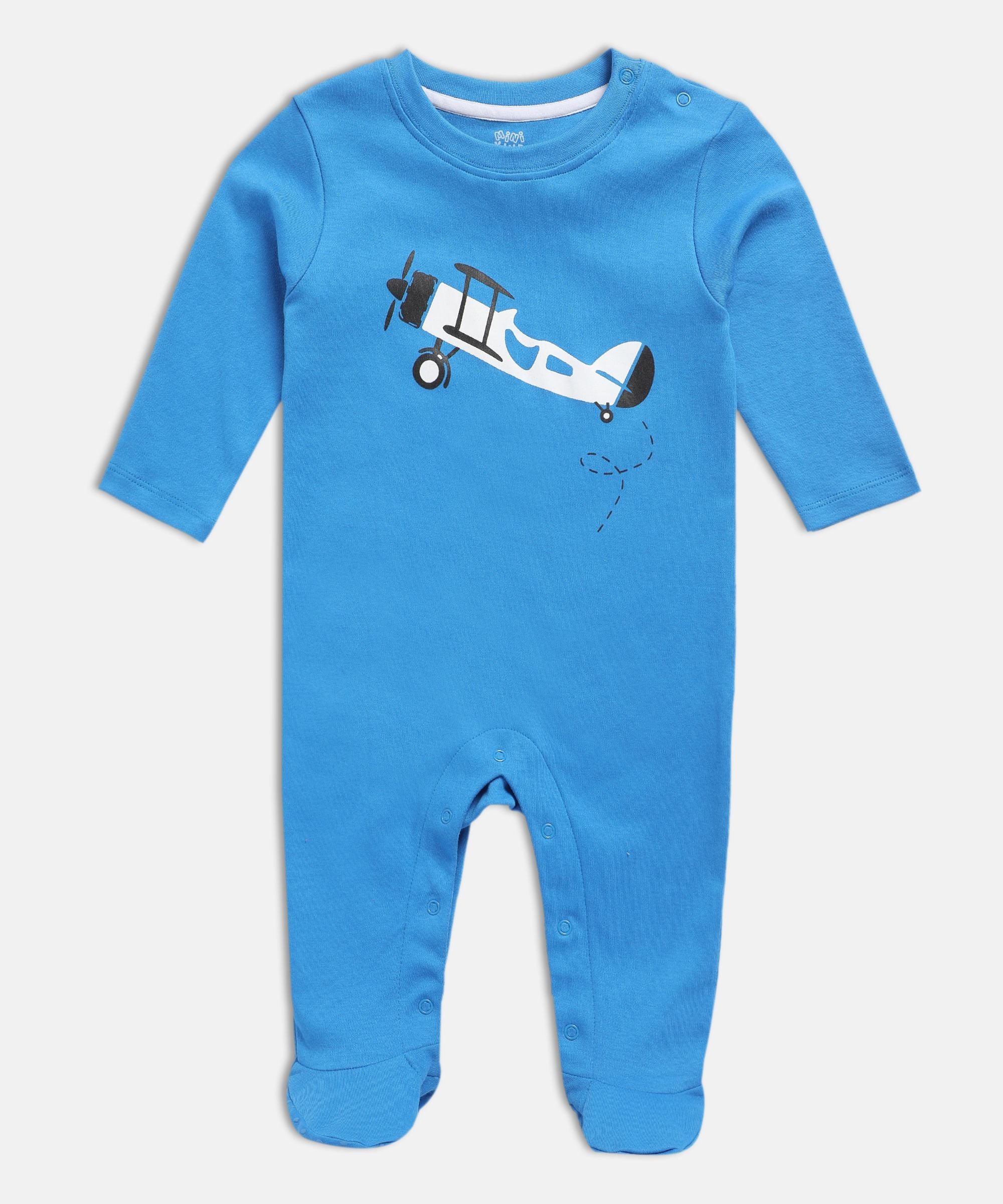 Boys Multicolor Pack Of 2 Sleep Suit