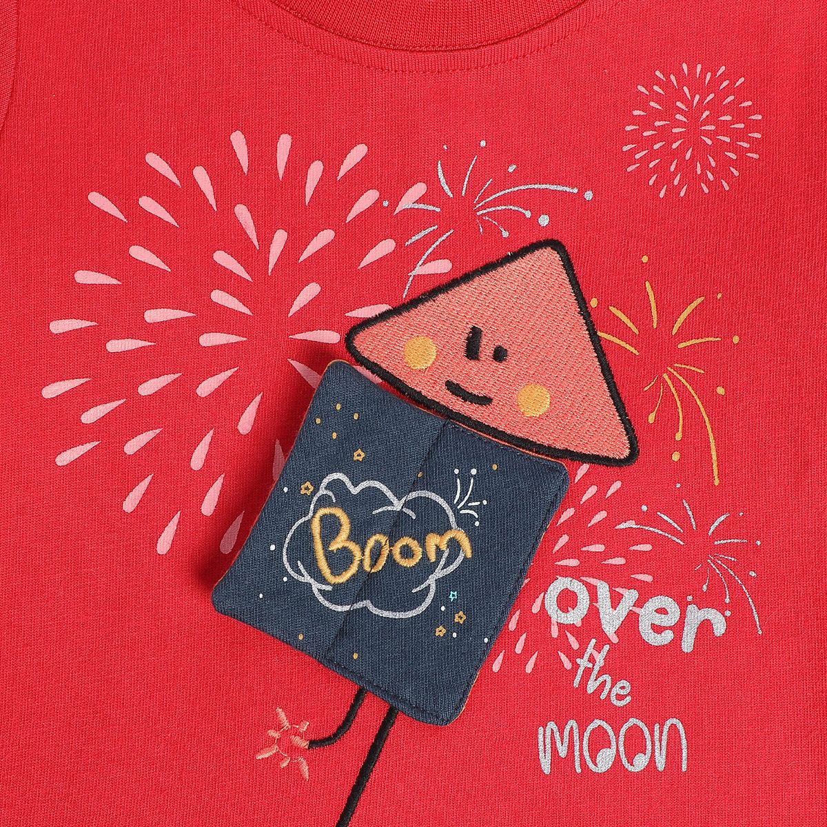 Boys Red Pack Of 1 T-Shirt