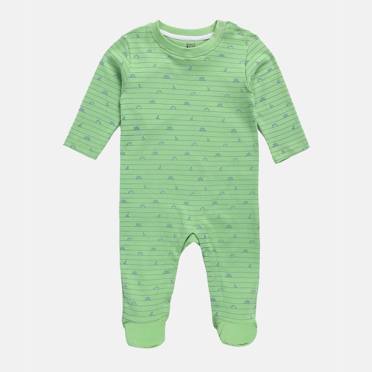 Boys Multicolor Pack Of 2 Sleep Suit