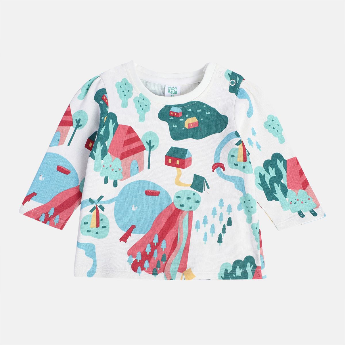 Girls White Knit Top