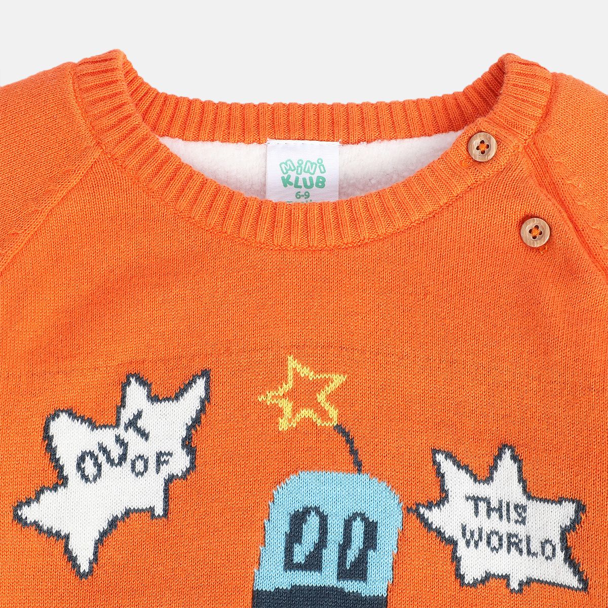 Boys Orange Pack Of 1 Sweater