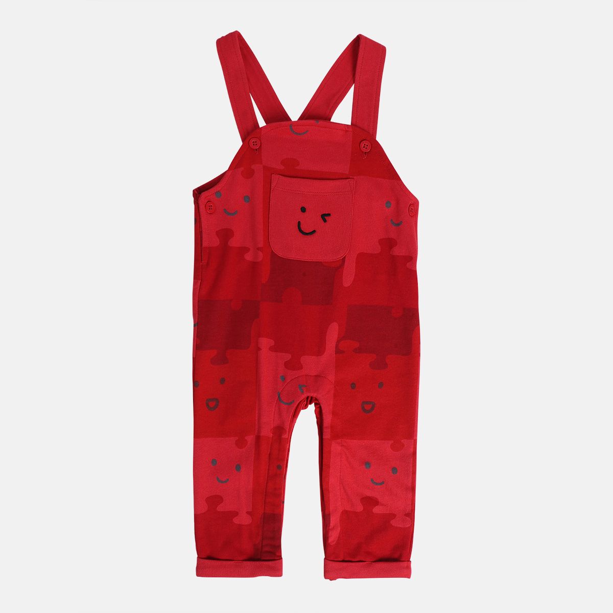 Boys Multicolor Pack Of 2 Dungaree Set