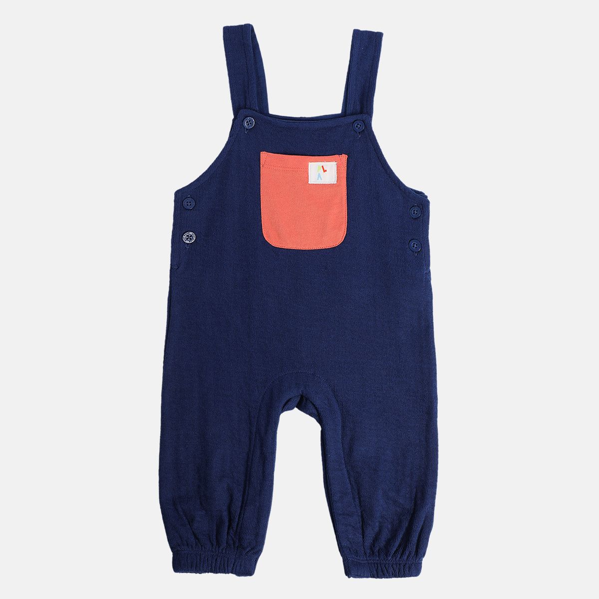 Boys Multicolor Pack Of 2 Dungaree Set