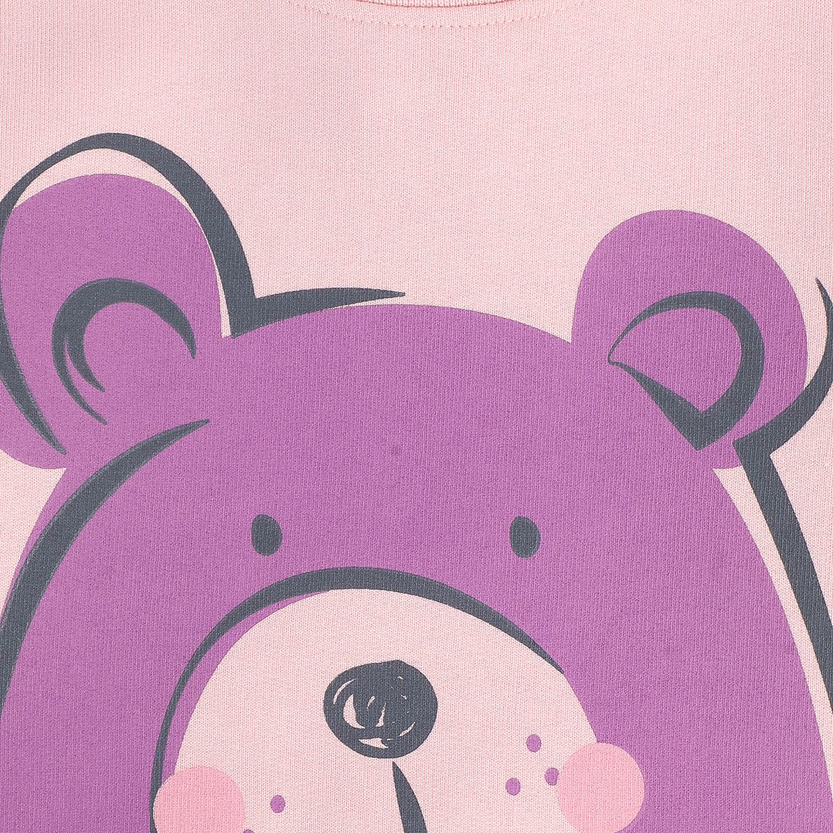 Girls Peach Pack Of 1 Sweat Shirt