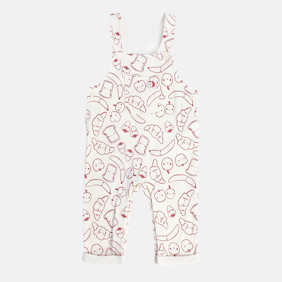 Boys Multicolor Pack Of 2 Dungaree Set