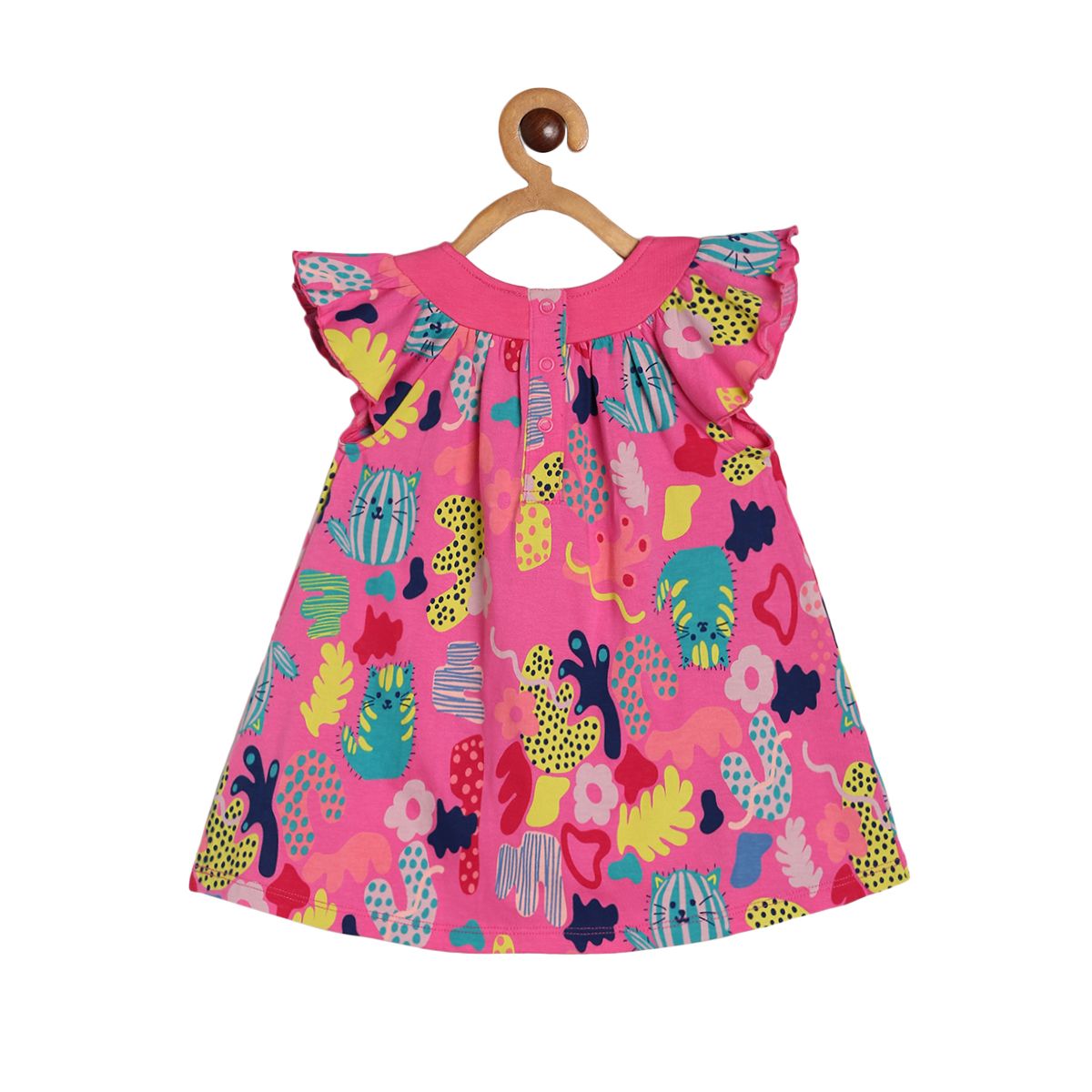 Girls Hot Pink Pack Of 2 Dress