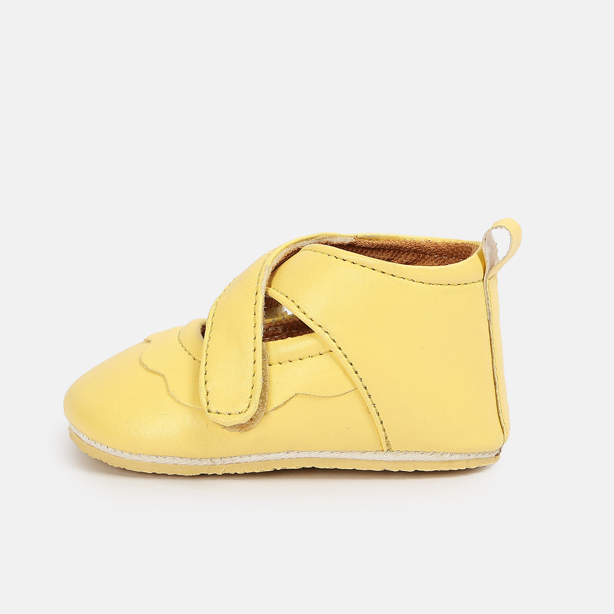 Girls Yellow Pair Of Soft Sole Ballerinas