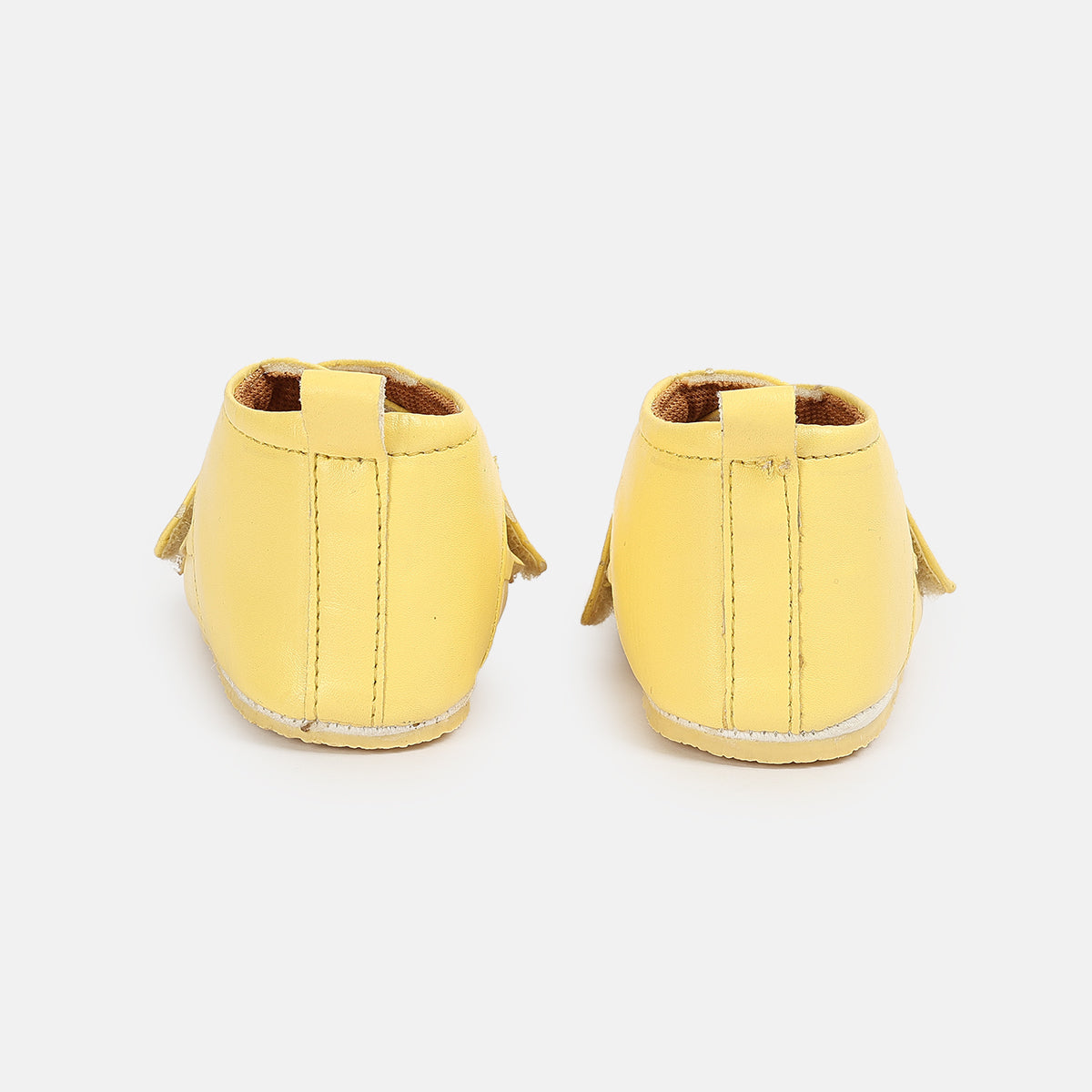 Girls Yellow Pair Of Soft Sole Ballerinas