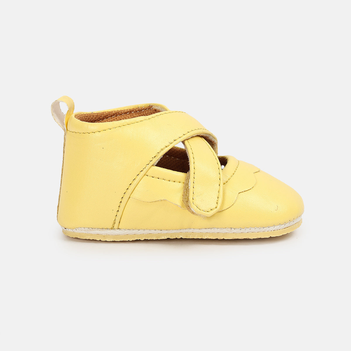 Girls Yellow Pair Of Soft Sole Ballerinas