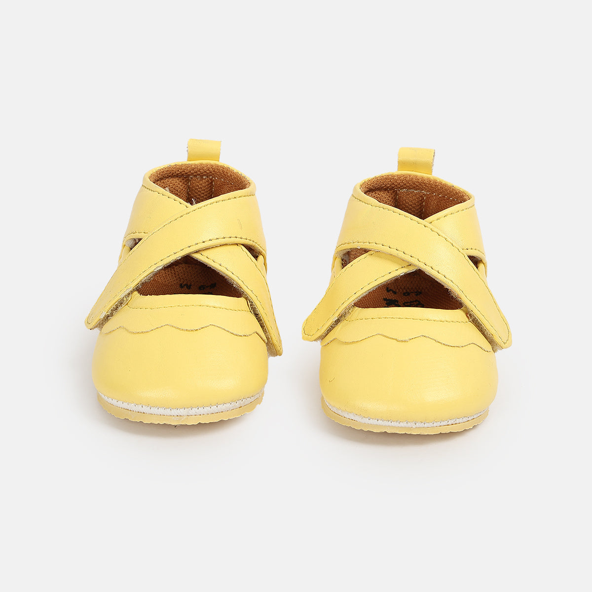 Girls Yellow Pair Of Soft Sole Ballerinas