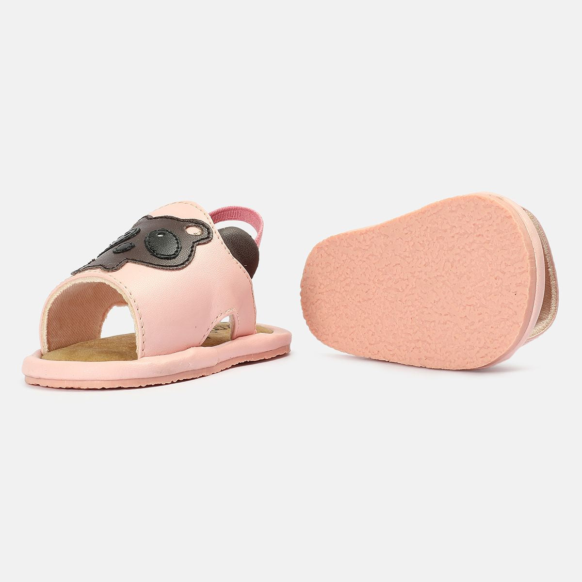 Miniklub Baby Light Pink Color Pair of Soft Sole Sandals