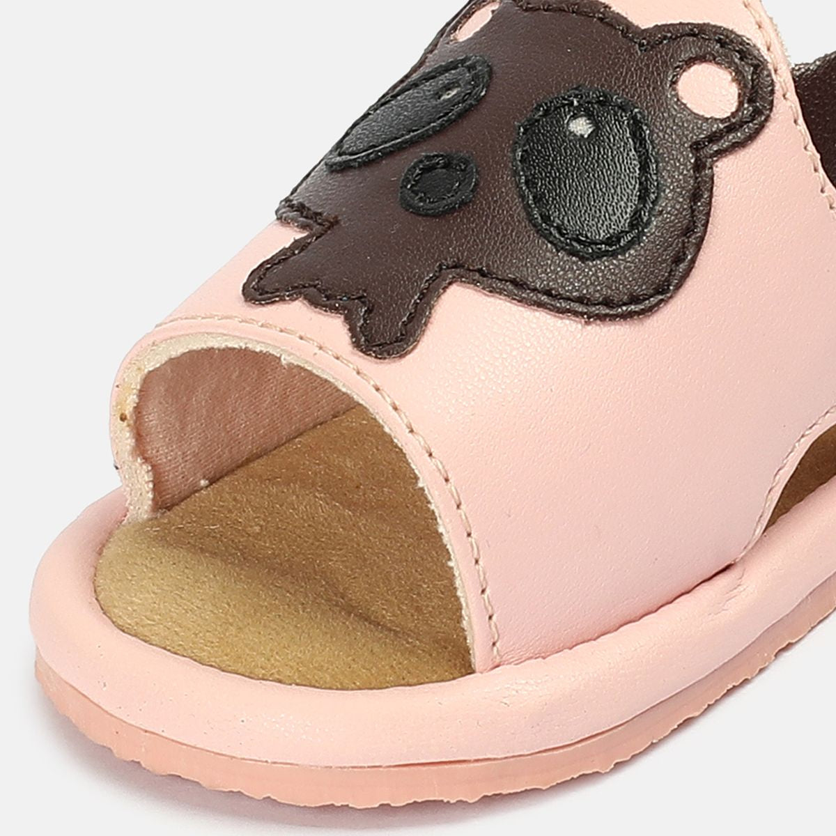 Miniklub Baby Light Pink Color Pair of Soft Sole Sandals