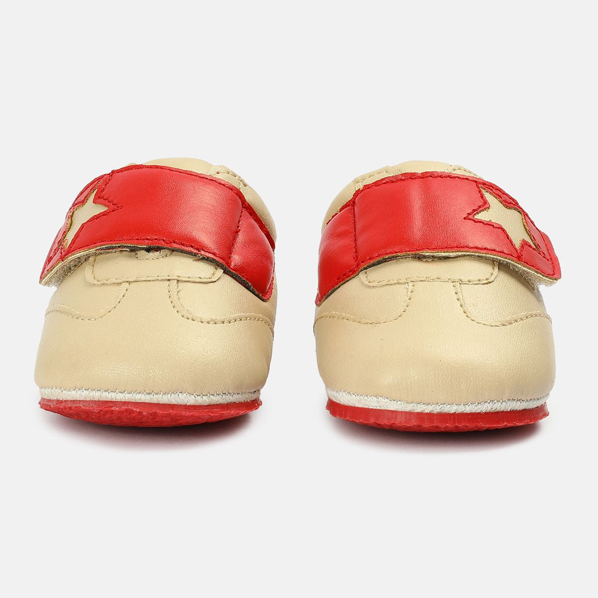 Miniklub Baby Cream Color Pair of Soft Sole Shoes