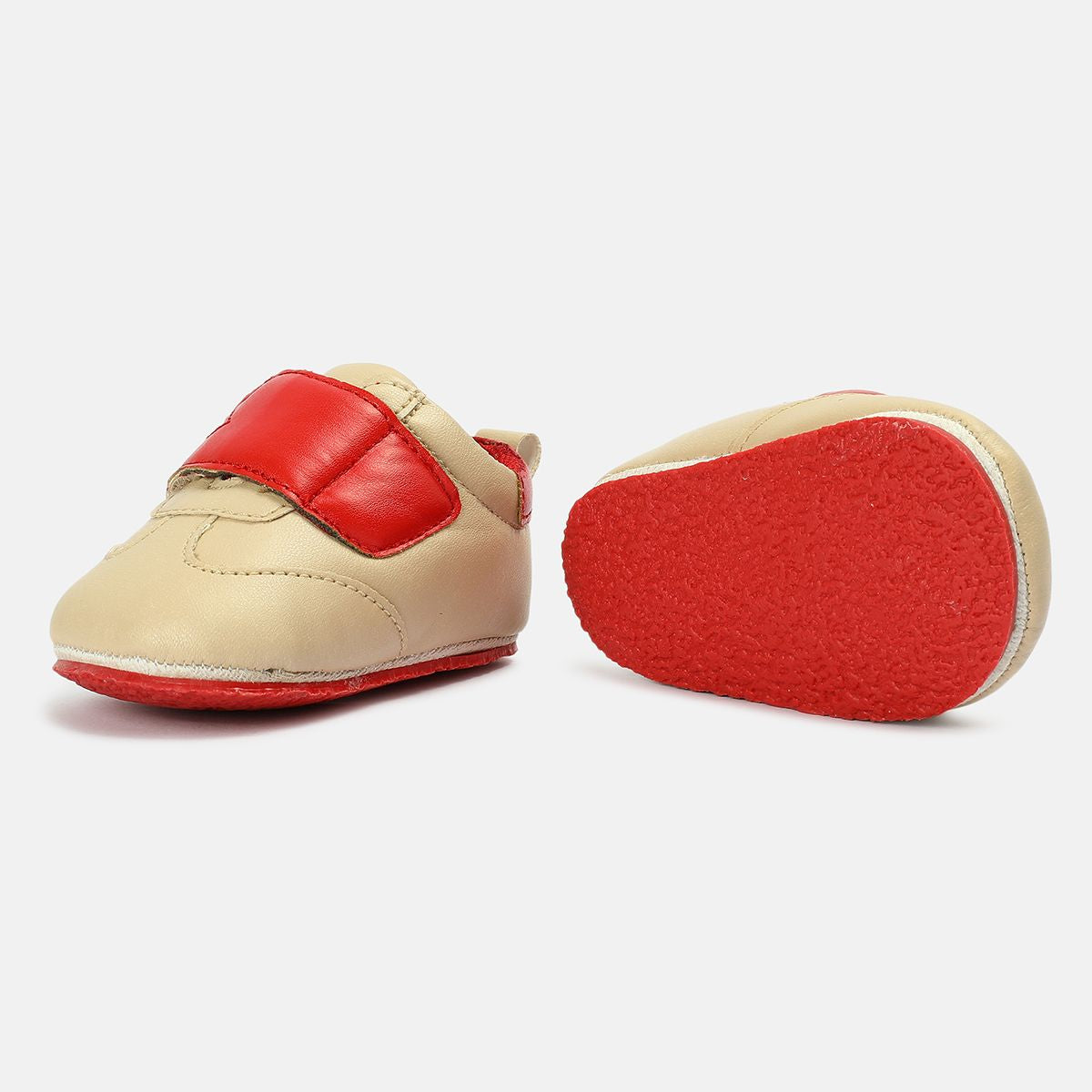 Miniklub Baby Cream Color Pair of Soft Sole Shoes