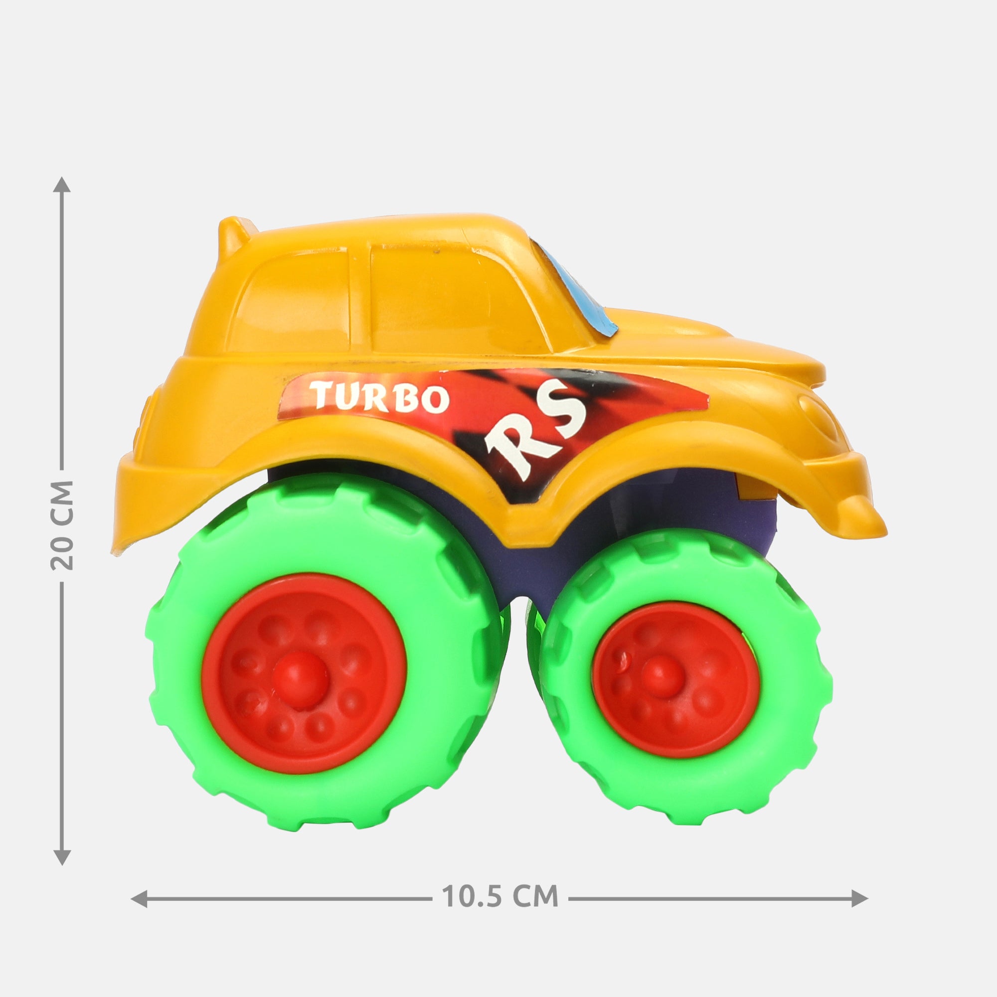 Mini Monster Free Wheel Car Yellow