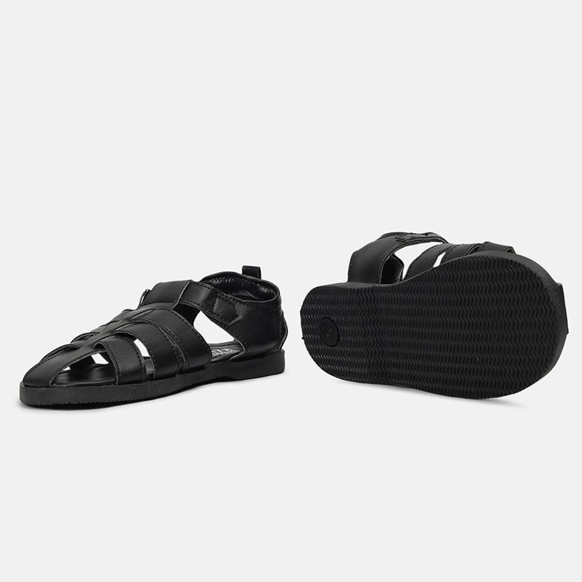 Boys Black Sandals