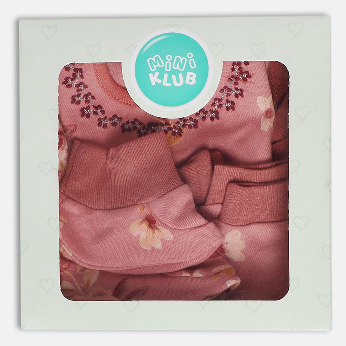 Girls Gift Set Bodysuit, Mittens & Booties