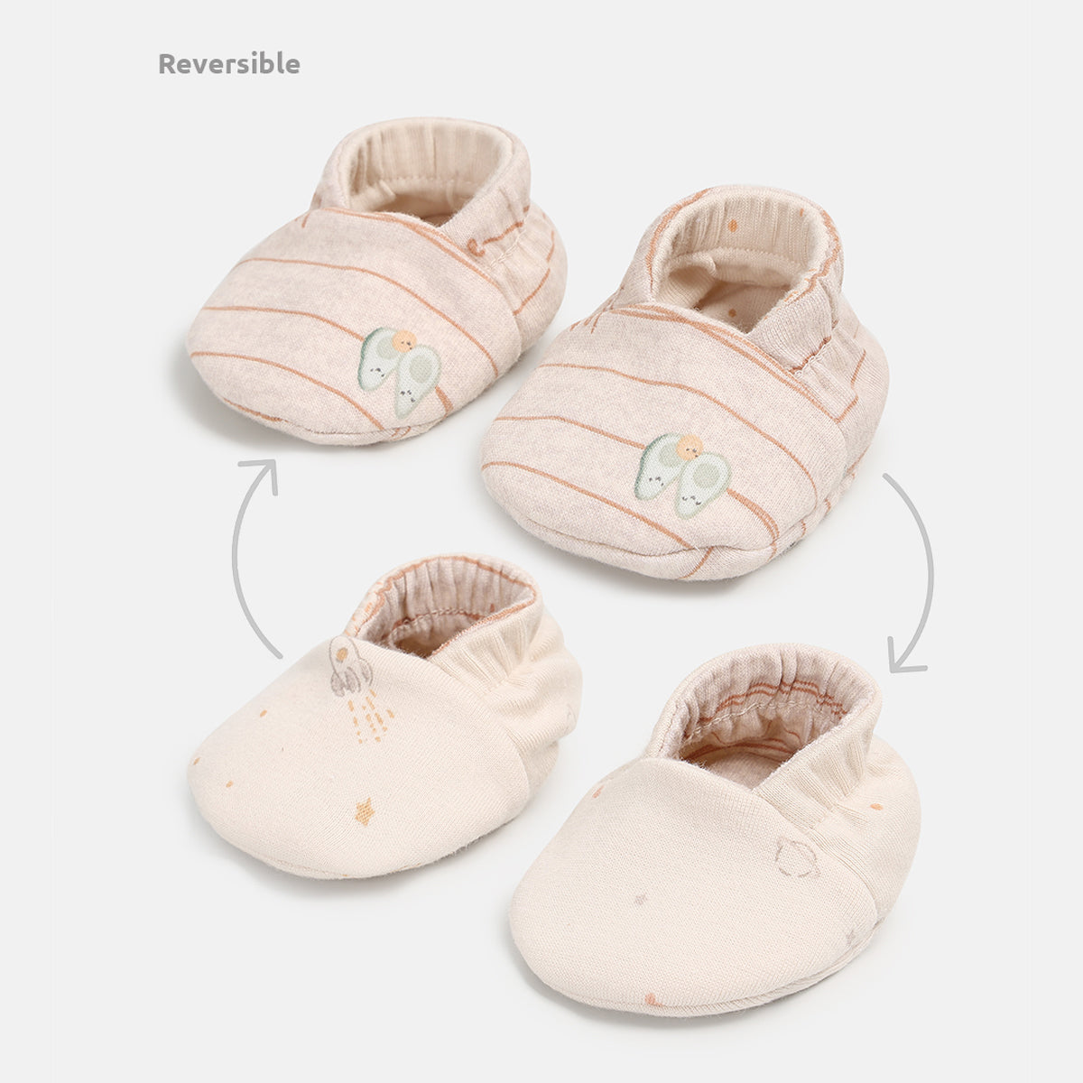 Unisex Multicolor   Booties Set